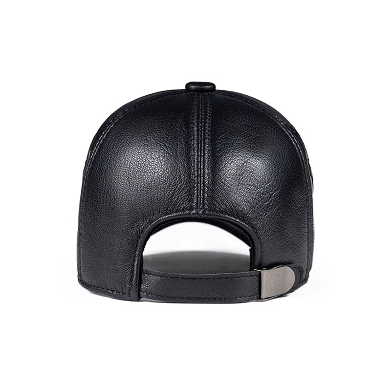 Fashion 2023 Men\'s Genuine Leather Baseball Cap Hat Brand New Style Spring Brand New Style Winter Russian Warm Winter Caps Hats