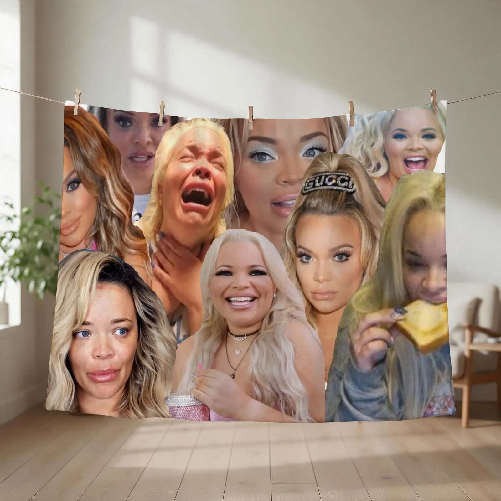 trisha paytas Throw Blanket couch cozy soft plush fuzzy picnic outdoor blanket
