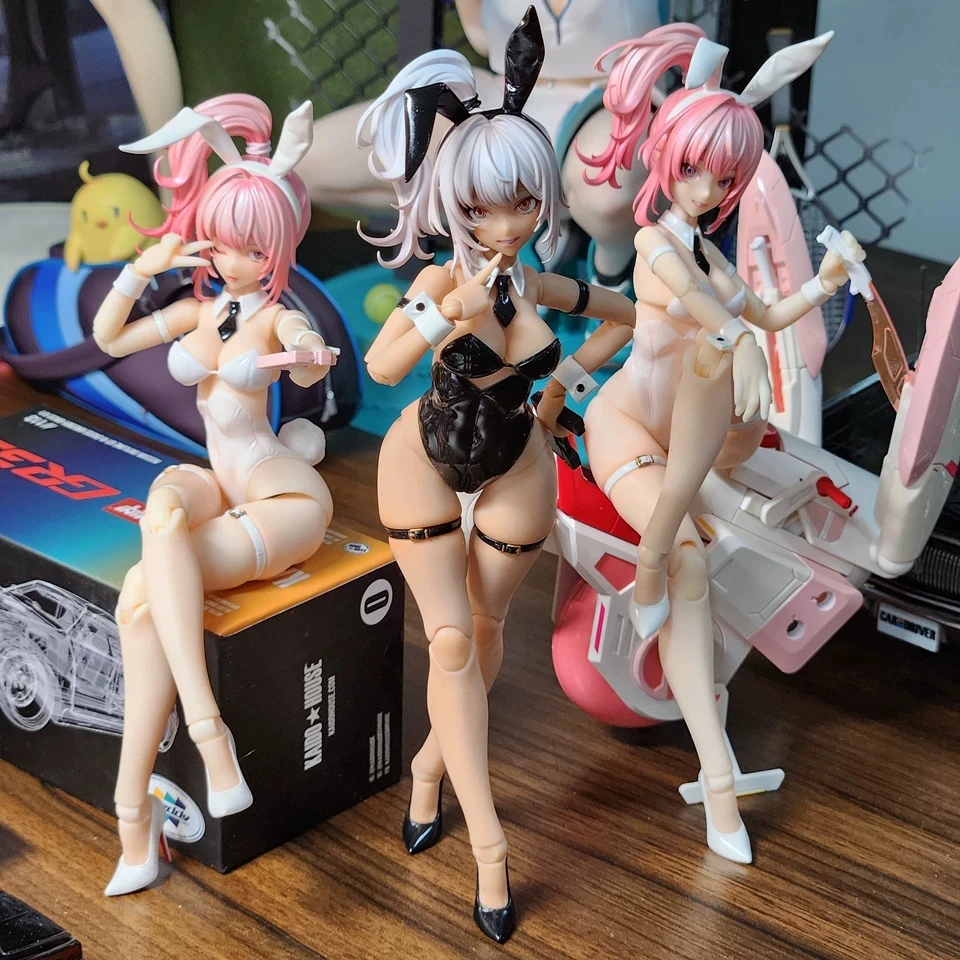 New Snail Shell Ra-01 Bunny Girl Aileen 2.0 Black Edition 1/12 Action Anime Figure Mobile Doll Garage Kit Collection Desktop