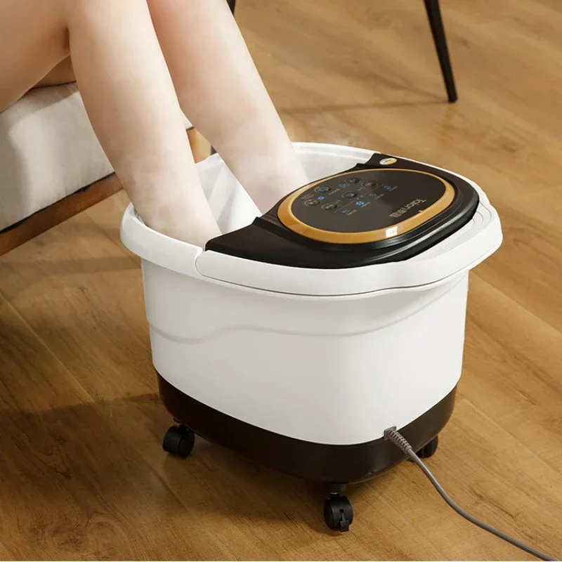 

Electric Massage Footbath-Automatic Heated Constant Temperature Over-Calf Spa Experience, Therapeutic Soaker for Foot Relaxation