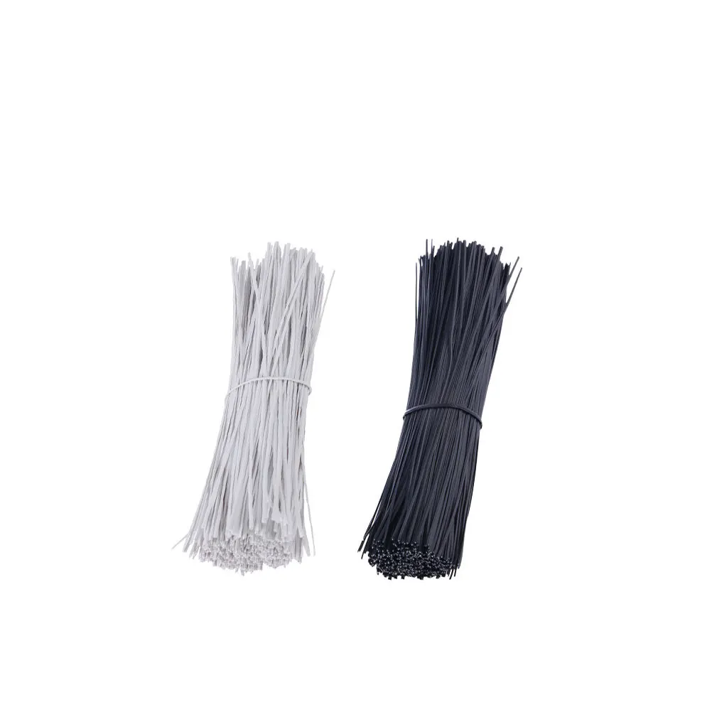 

1000Pcs 0.45mm Flexible Plastic Coated Wire Ties Reusable Cord Management for Travel Garden Holiday Cable Tie Wraps Organizer