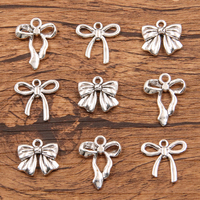 20Pcs 3 Style Metal Alloy Cute Hollow Bow Charms Holiday Gifts Pendants For Jewelry Making DIY Handmade Craft