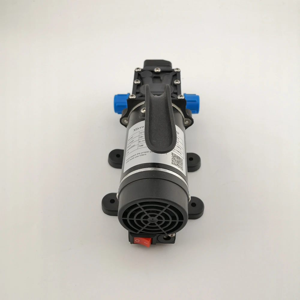 100w 12 volt small dc mini water pump electric High Pressure self priming diaphragm pump with buit-in fan