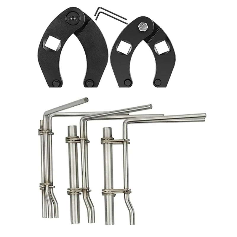 1266 Adjustable Group Wrench &7463 Small Adjustable Groin Socket Wrench Convenient To Carry