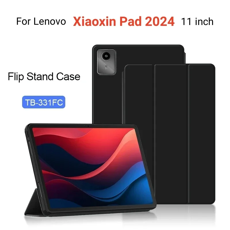 For Lenovo Xiaoxin Pad 2024 11 Inch Flip Stand Smart Cover Funda for Xiaoxin Pad 11