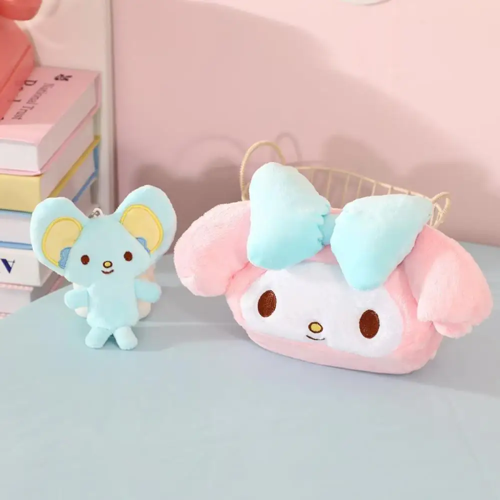 Kawaii Sanrio Anime Hobby My Melody Kuromi Hello Kitty Cartoon Pluszowa kosmetyczka Przenośny portfel na monety Prezent urodzinowy
