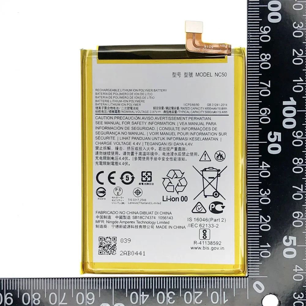 New 100% Original 5000mAh NC50 Battery For Moto Motorola MOTO G41 XT2167 G32 XT2235 Replacement Batteries Rechargeable Battery