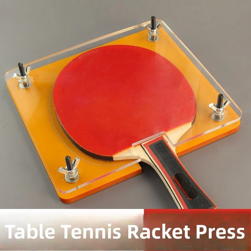 Table Tennis Paddle Pressing Board Clamp Stick Base Board Flatting Tool Adhesive Roller Cutter Knife for Sports Fitness