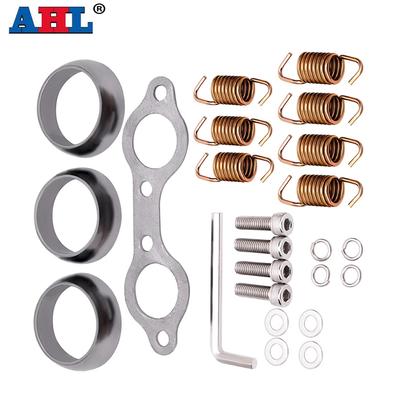 

Motorcycle Exhaust Pipe Gasket Seal Spring Rebuild Kit For Polaris Sportsman 600 700 Ranger 800 Touring X2 3610047 5811511