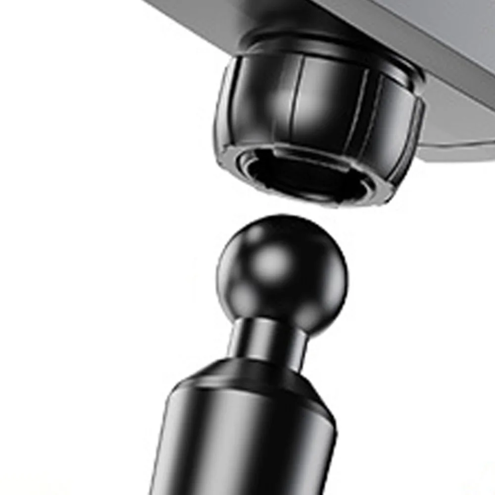 2 in 1 Telescopic Phone Stand Overhead Stable Base Desktop Phone Holder 360° Rotate Metal Mobile Phone Bracket Live Learning