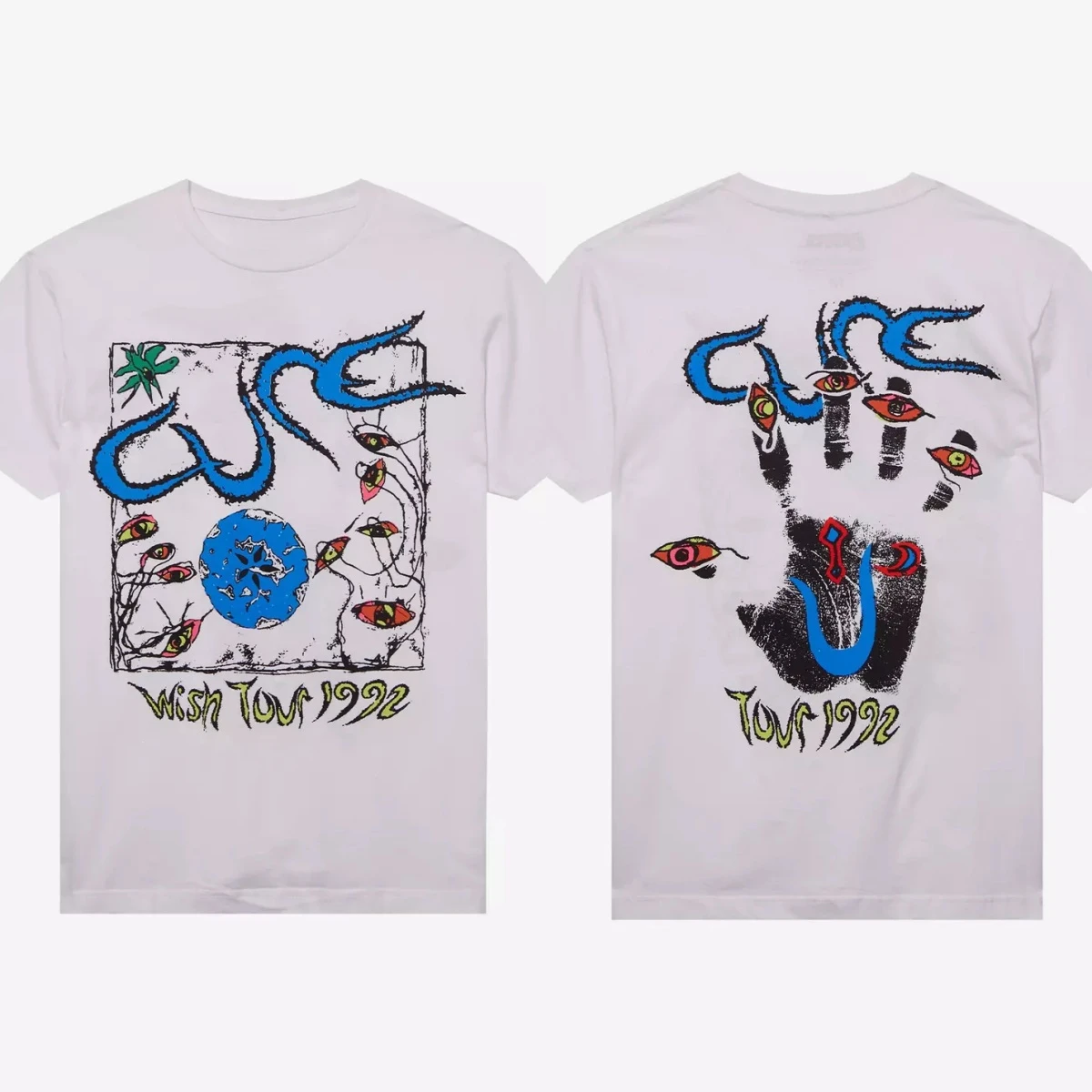 The Cure Wish Tour 1992 Band T-Shirt Cotton Graphic Tee Men Women Summer Streetwear