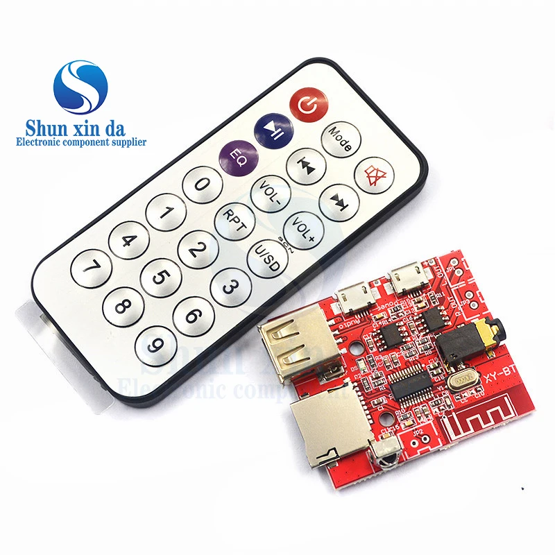 3 واط سيارة بلوتوث 4.1 MP3 WAV فك مجلس مكبر الصوت وحدة استقبال الصوت دعم USB/TF/U-DISK/IR التحكم عن بعد الأحمر #4