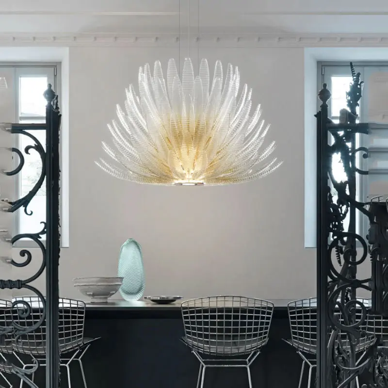 French Luxury Living Room Restaurant Pendant Lights Bedroom Hotel Villa High-end Crystal LED Chandelier Home Decor Lamps Fixture view 4
