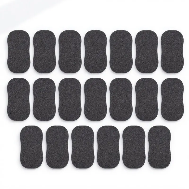 20 個脱毛ネックラインダスターブラシ高密度スポンジパッドソフト理髪サロンヘアクリーニングブラシ快適な顔用