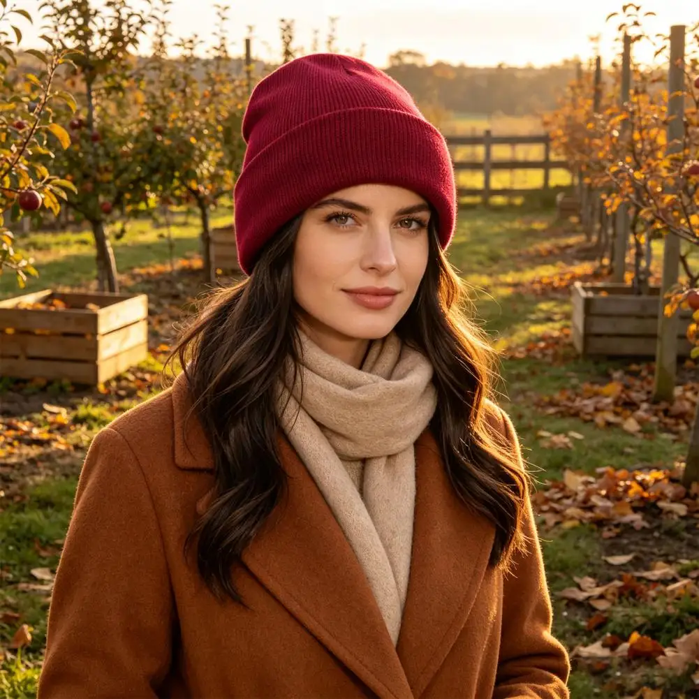 Cozy Fleece Lined Hats Thermal S for Winter Satin Lined Knit Hat for Women Winter Warm for Frizz-free Hair Protection Soft