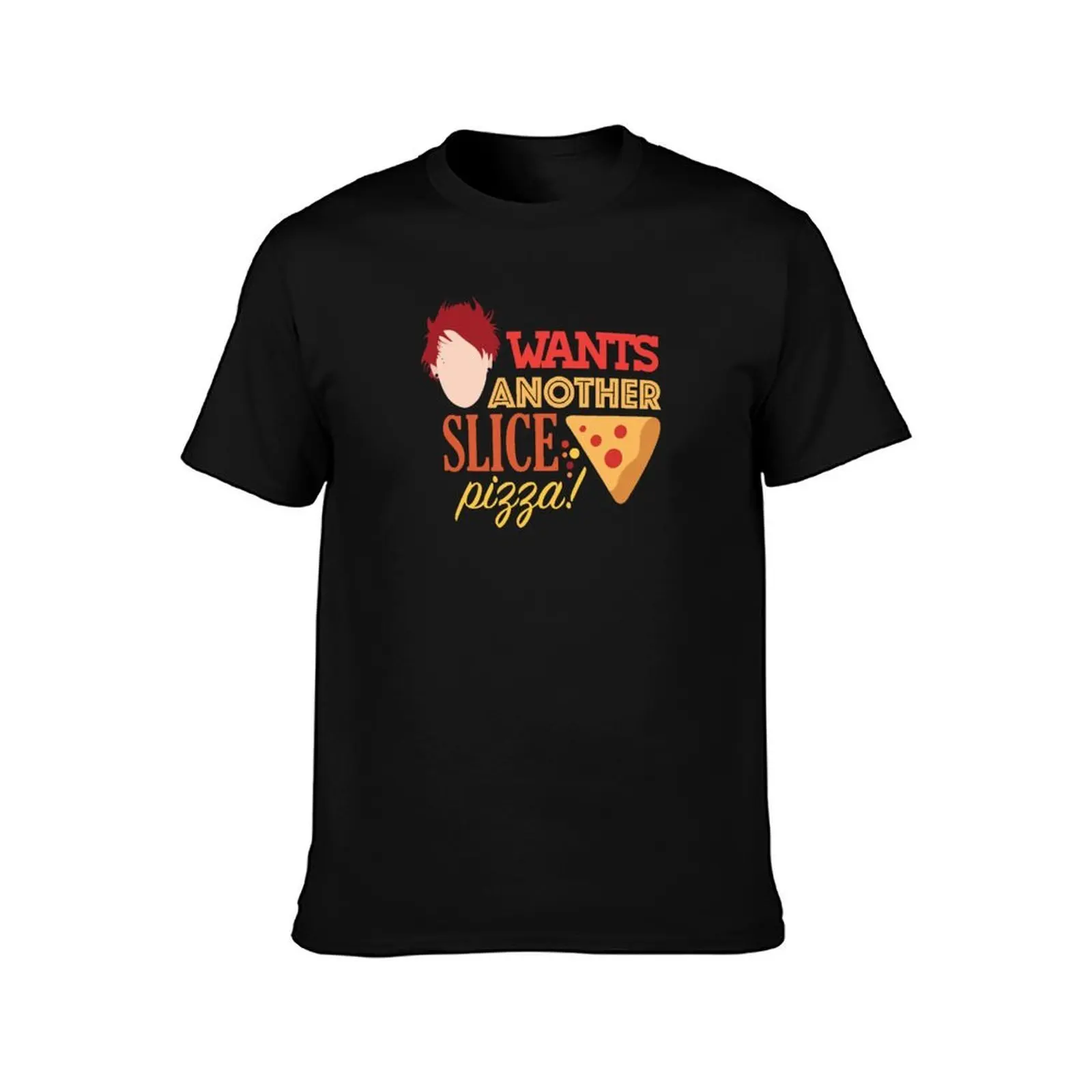 Michael wants another slice! T-Shirt, Summer Casual Cotton Tee, Oversized Streetwear Tops, Vintage Graphic Print, 100% Cotton