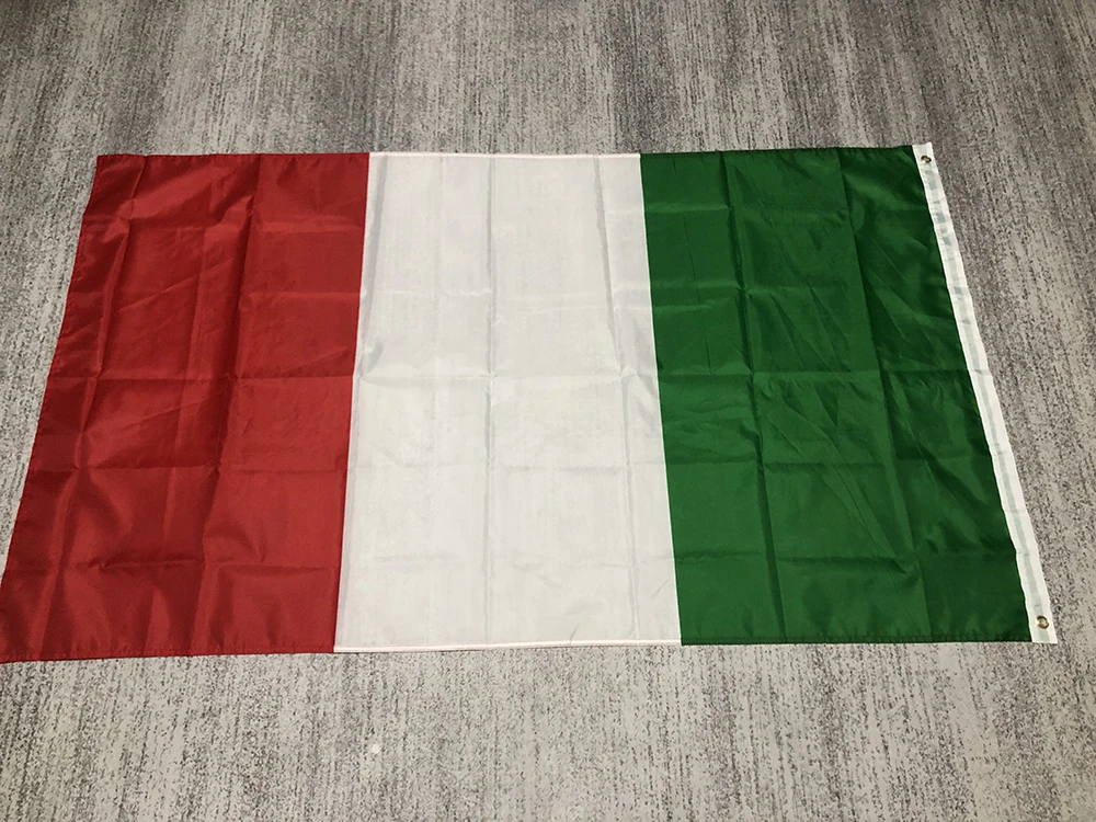 Italy flag 90x150cm high quality Polyester hanging banner green white red Italy italian Flag  for Festival Home Decoration