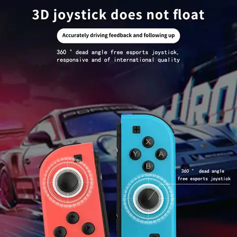 Joy Pad Joycons Gamepad för Nintendo Switch Joystick Bluetooth Trådlös Spelkontroll Joystick med Trubo Videospelkonsoler 10 best sales Nintendo Switch-gamepad - №8