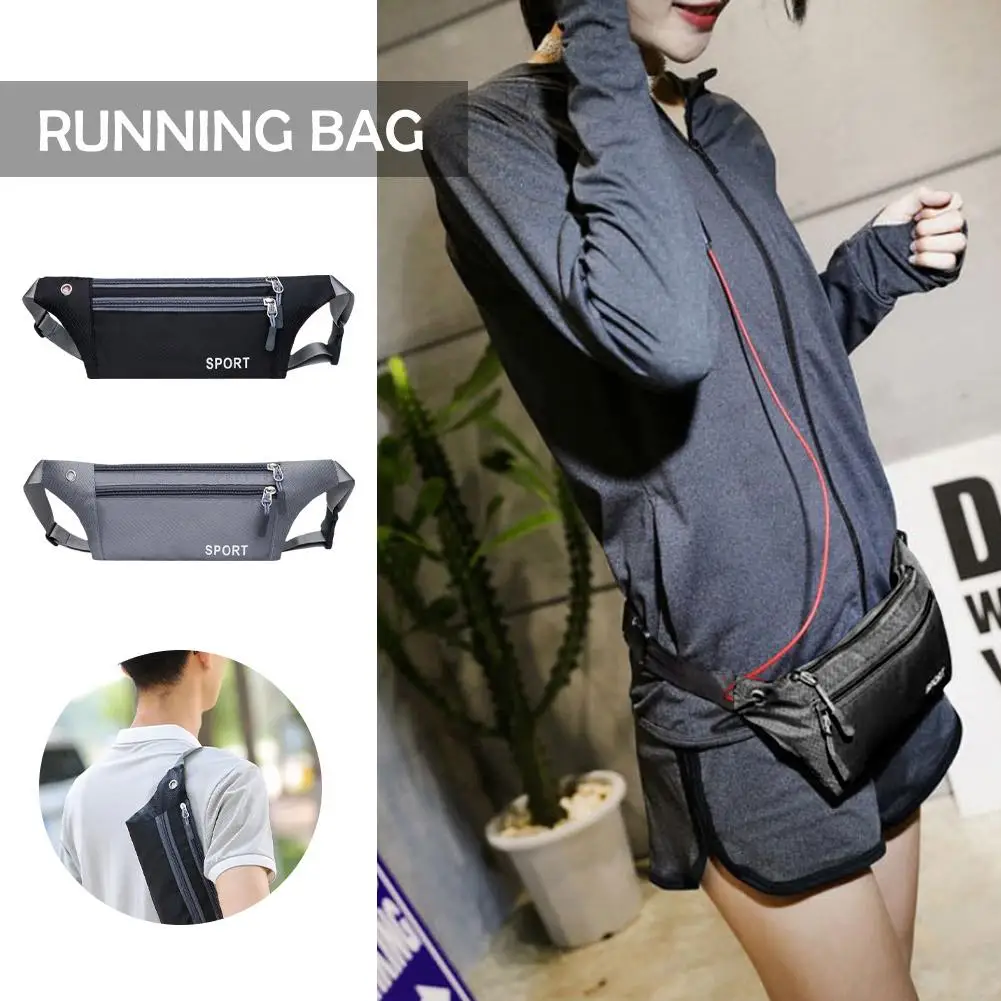 New Running Waist Bag Waterproof Mini For Men's And Women's Cycling Sports Hiking Waist Crossbody Bag 2023 E1X4