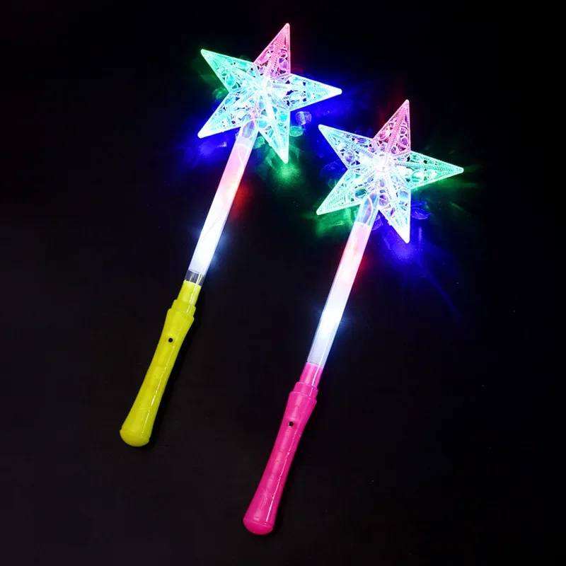 12pcs LED Moon Star Light Stick Magic Wand Glow Party Birthday Christmas Halloween Wedding Festival