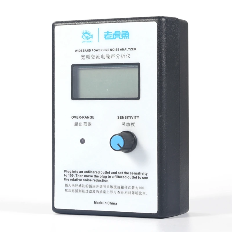 LCD Wideband Power Noise Powerline Analyzer As Shown ABS EMI Measuring With US Plug