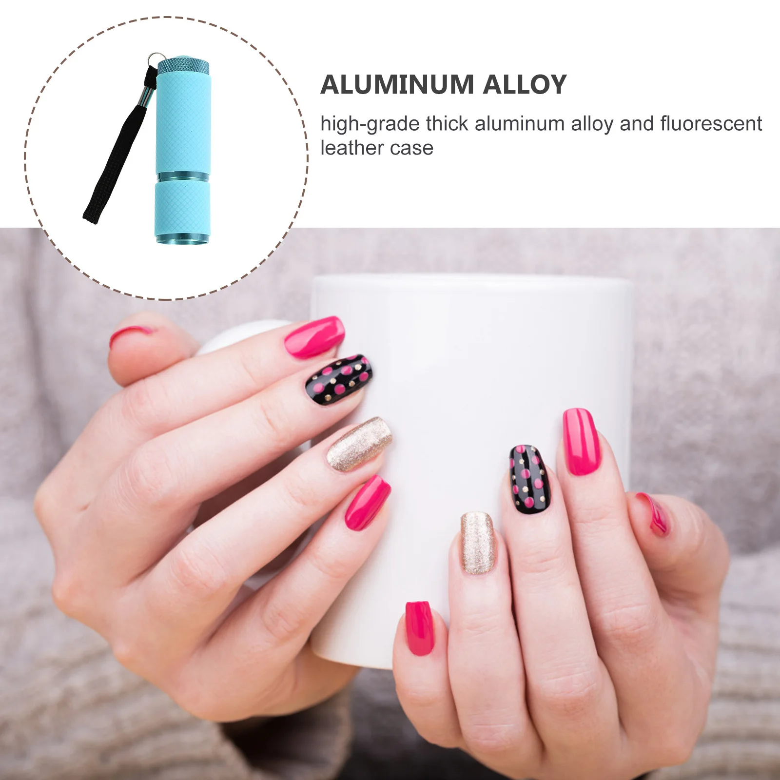 1 قطعة مصباح يدوي فني صغير Uv Led ل هلام البولندية تجفيف المحمولة مانيكير مجفف أداة صغيرة مسمار الفن مصباح جيل للأظافر علاج مصباح