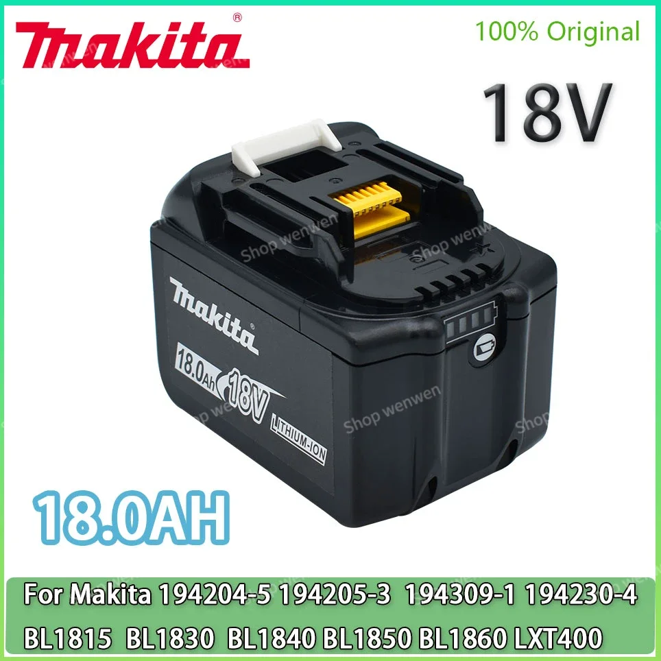 

Makita 18V 18.0Ah Rechargeable Battery ,For Makita BL1830 BL1830B BL1840 BL1840B BL1850 BL1850B Power Tools Battery