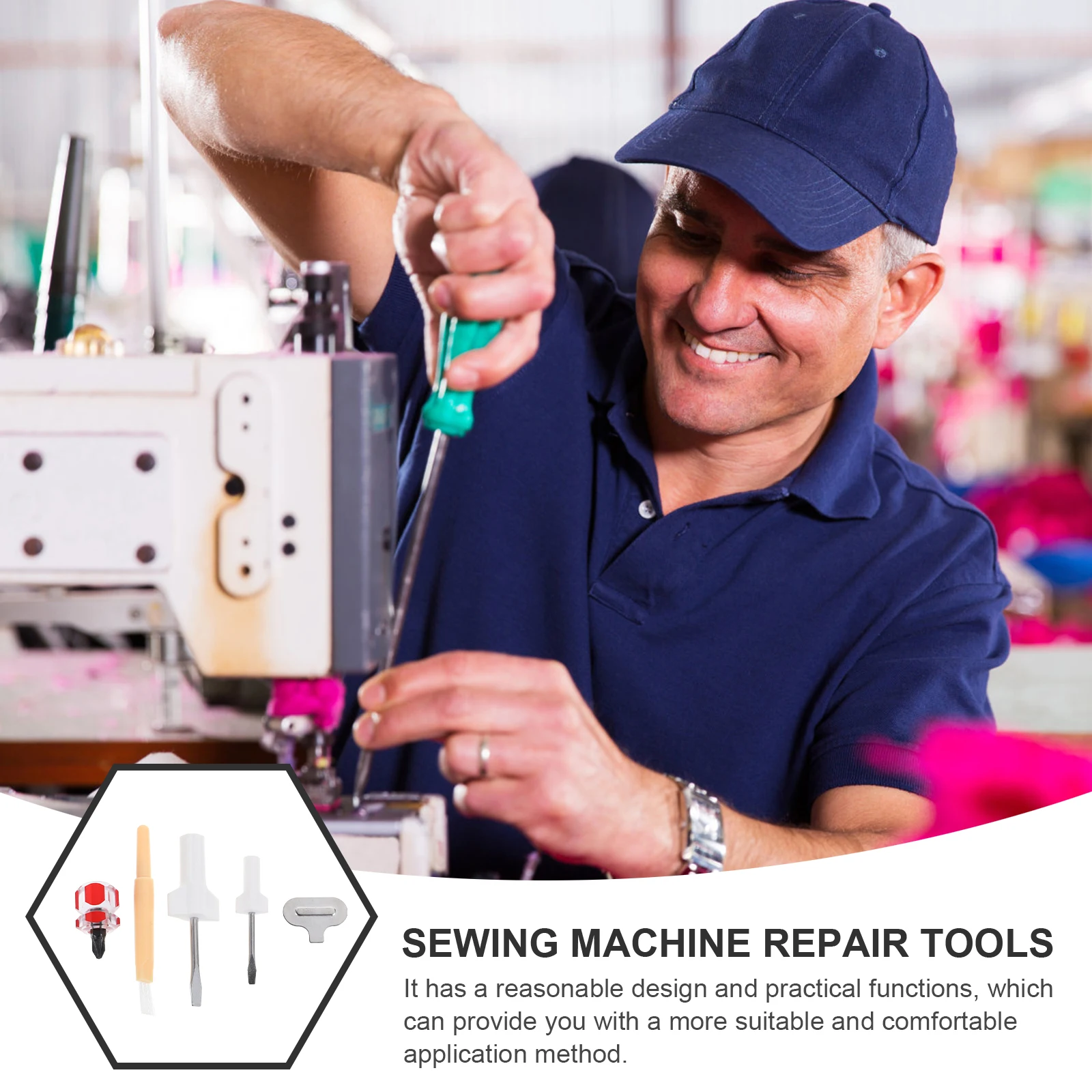 

1 set 1 Set Sewing Machine Repair Tools Cleaning Brush Screwdriver Set Household Maintenance Kit For Sewing Accessories Durable