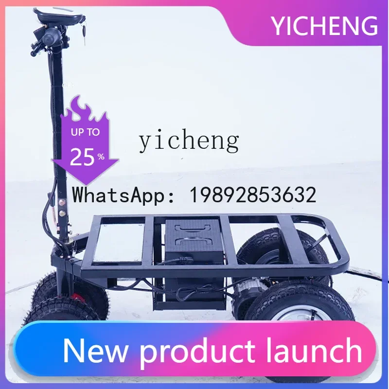 

JX folding upside down donkey electric flatbed tricycle portable into the elevator climbing king truck