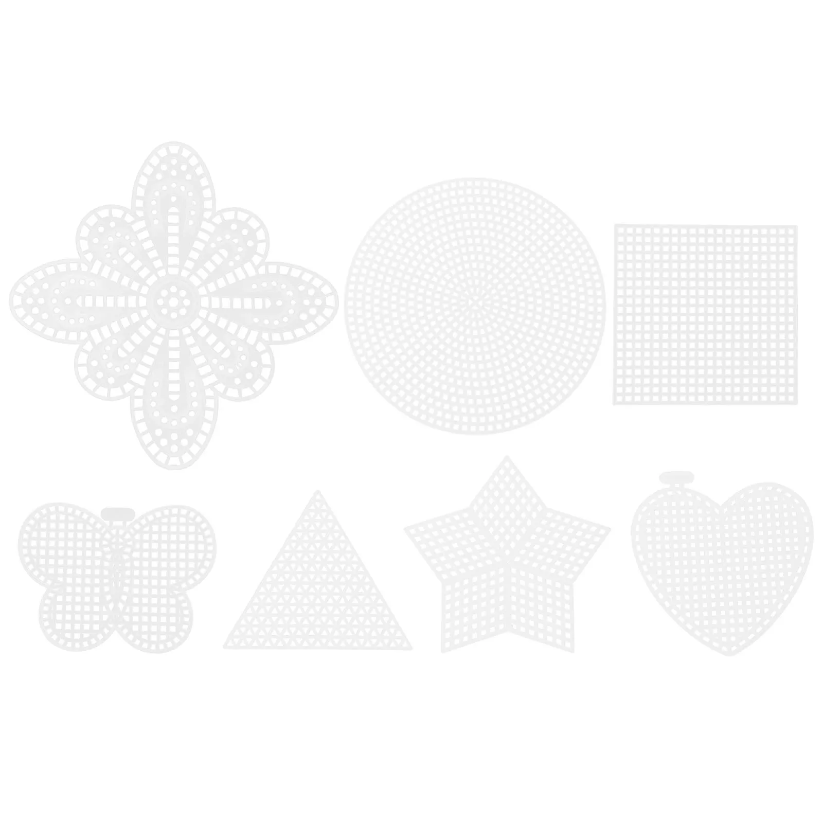 70 قطعة ثلاثية الأبعاد التطريز عبر غرزة البلاستيك قماش ورقة Diy بها بنفسك الحرفية المواد كوتابل شبكة ورقة للأطفال الكبار فن الديكور