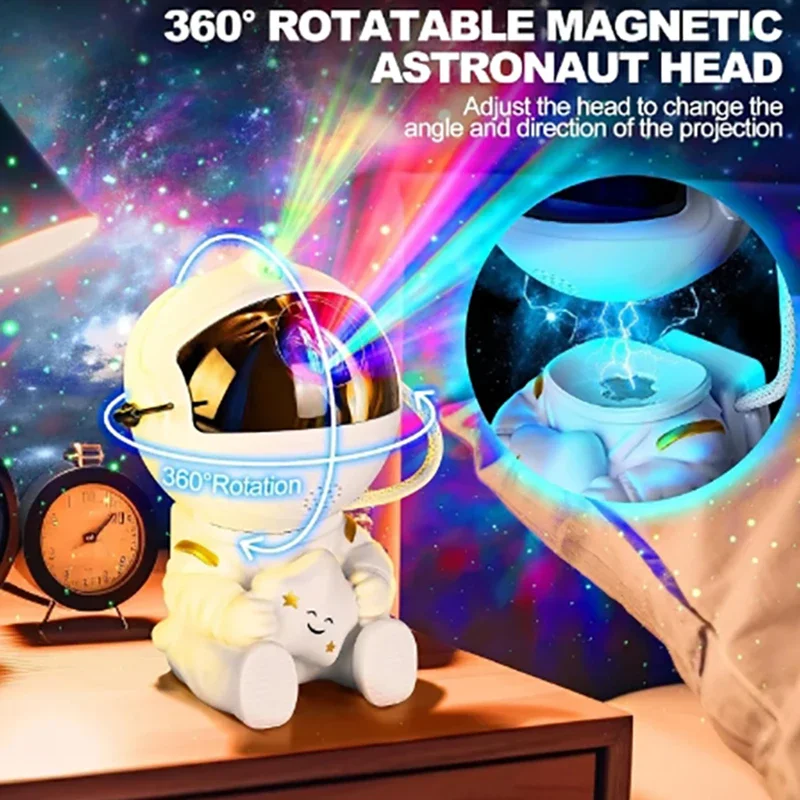 New Galaxy Star AstronautLED Night Light Starry Sky Projector Home Lighting Decoration Bedroom Decoration Children's Night Light