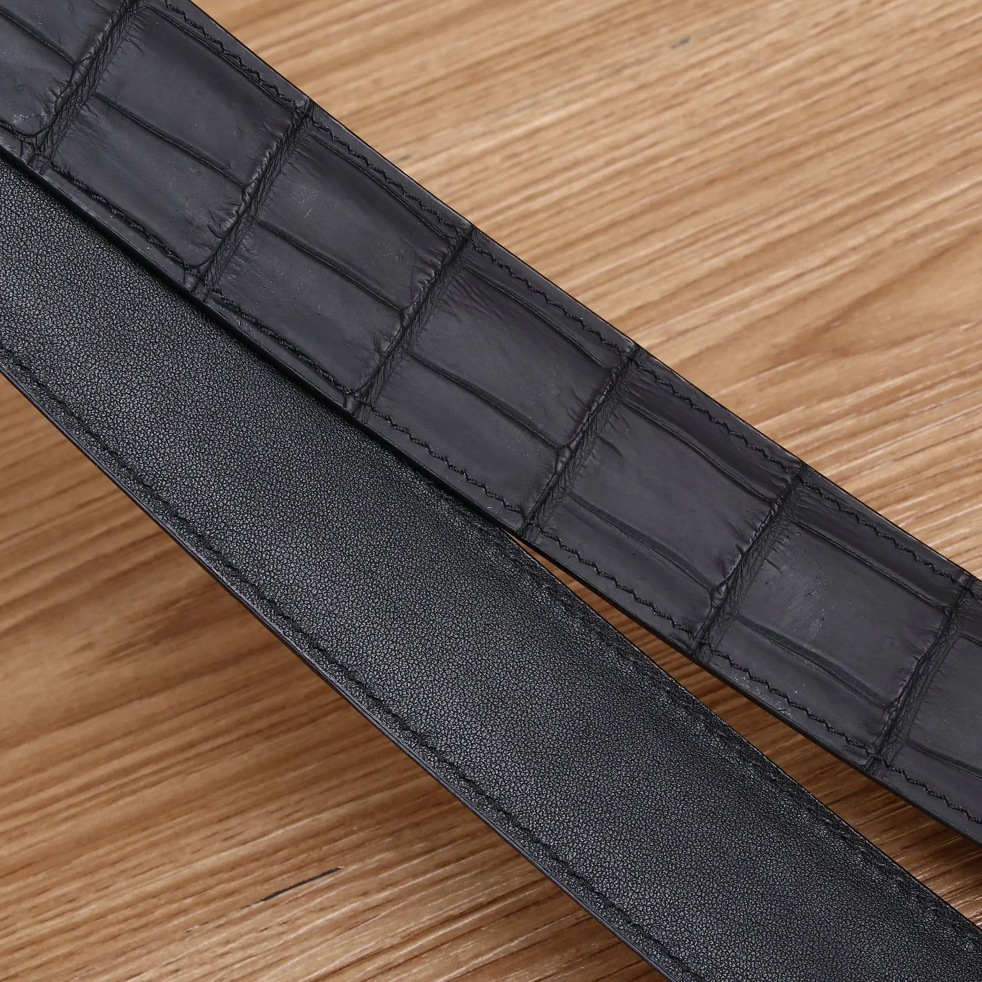 New Men's Mist Crocodile Belly Pattern Cummerbunds 3.8 Automatic Buckle Matte Body Casual Belt Strip Belts Strap Men's Belt Punk