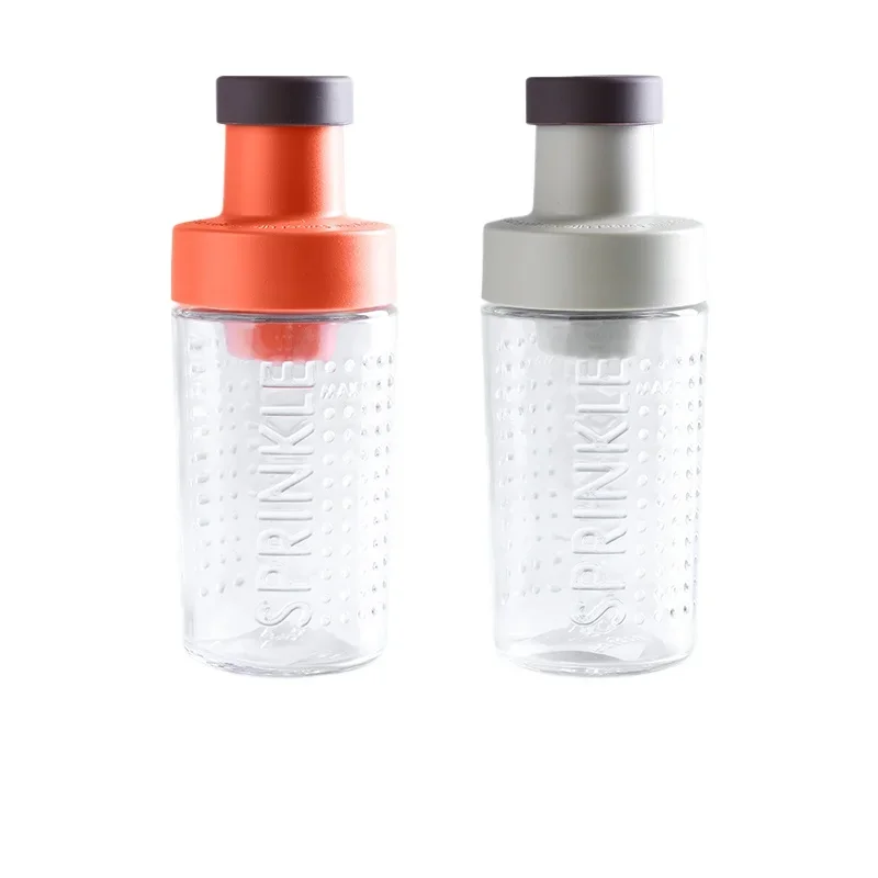

*Quantitative salt bottle Glass seasoning tank Seasoning box Household kitchen controlled salt tank
