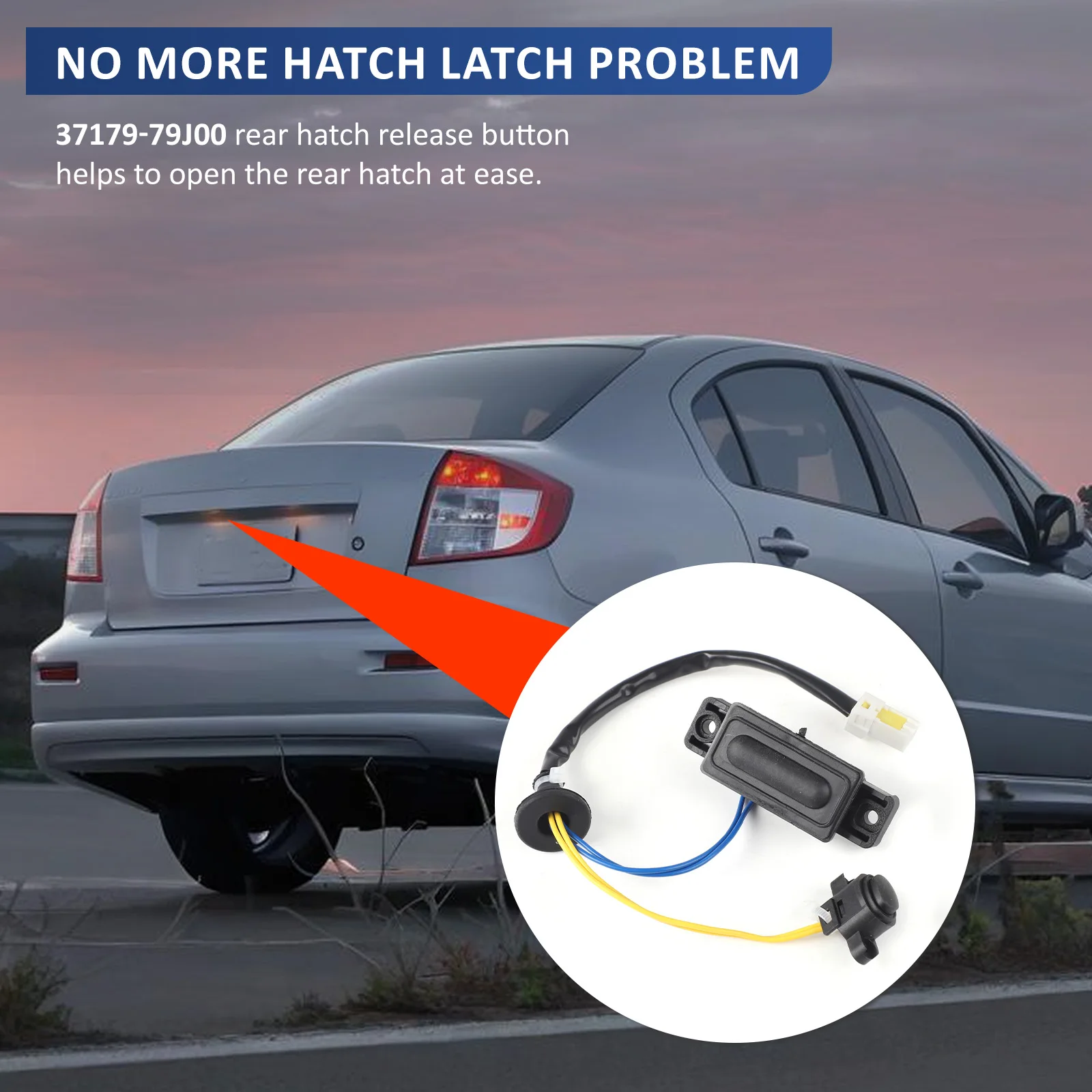 استبدال مفتاح التحرير المفتوح لصندوق الباب الخلفي 37179-79J00 مصمم للأداء والمتانة لسوزوكي SX4 2006-2013