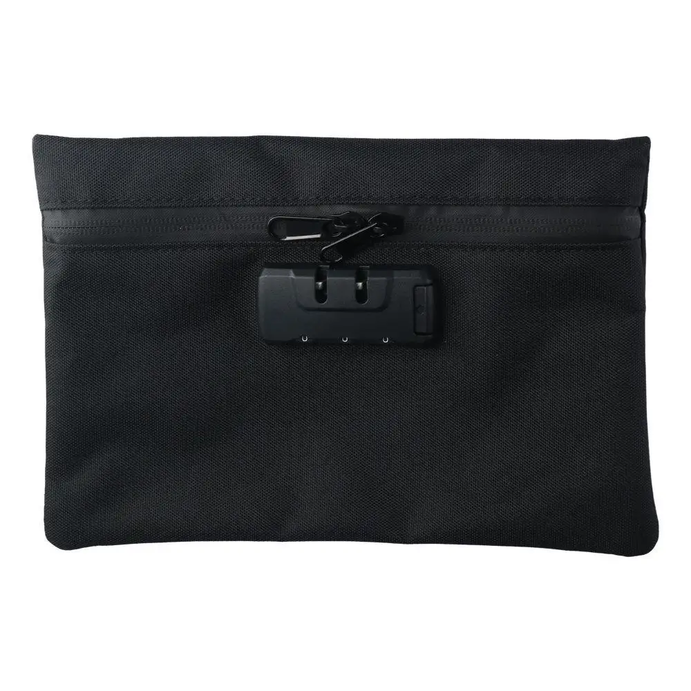 Money Bag With Lock Document Bag Travel Portable Storage Pouch Security Bag for Cash Locking Accessories Pouch