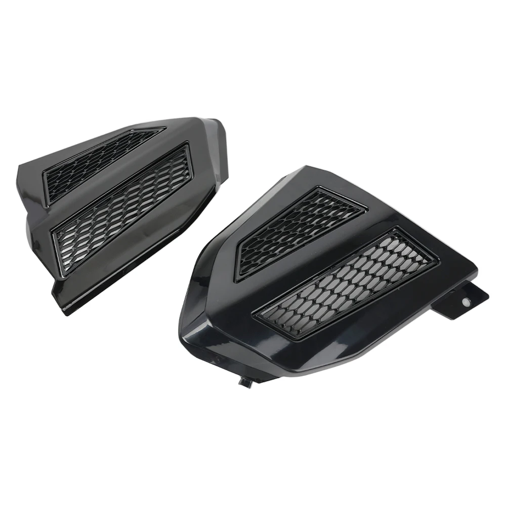 Left/Right Engine Transmission Covers Grills Trim Cover Black/Chrome For Honda Gold Wing 1800 Tour DCT GL1800 Goldwing 2018-2026