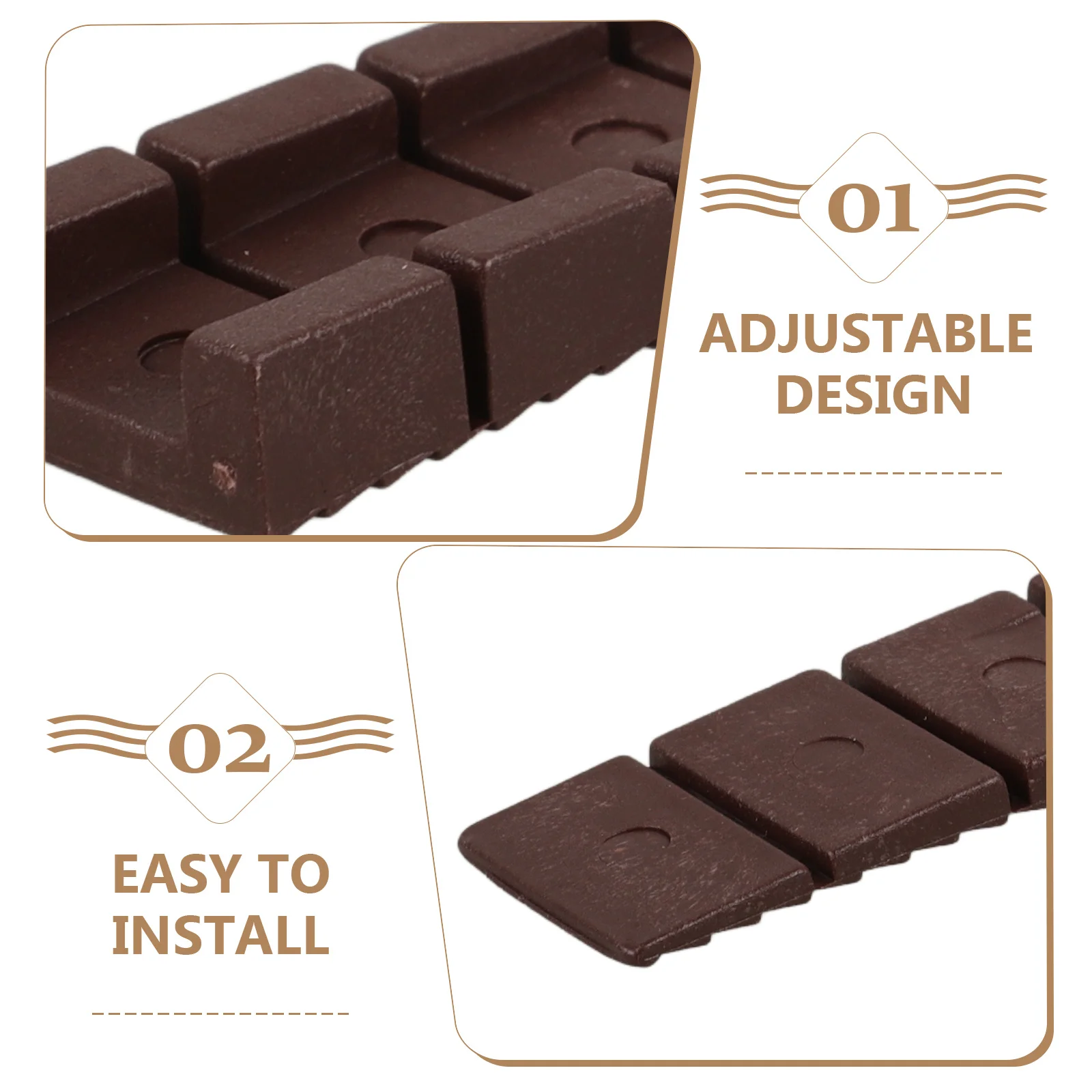 

20Pcs Furniture Levelers Shims Adjustable Anti-Slip Wedges for Leveling Uneven Floors Tables Cabinets Furniture Levelers