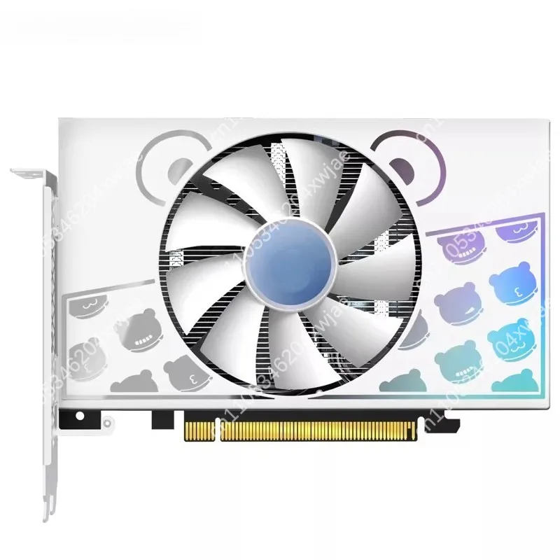 4GB GDDR6 Low Profile Video Card, Single Fan Mini GPU, ITX Size for Compact Gaming PC