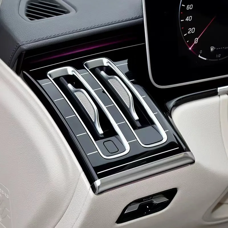 For Mercedes Benz S-Class Piano Lacquer Panel W223 Central Control Interior S400 S450 Brushed Sheet Music Board