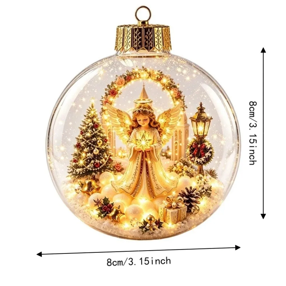 Light Up Christmas Bauble Hanging Ornament