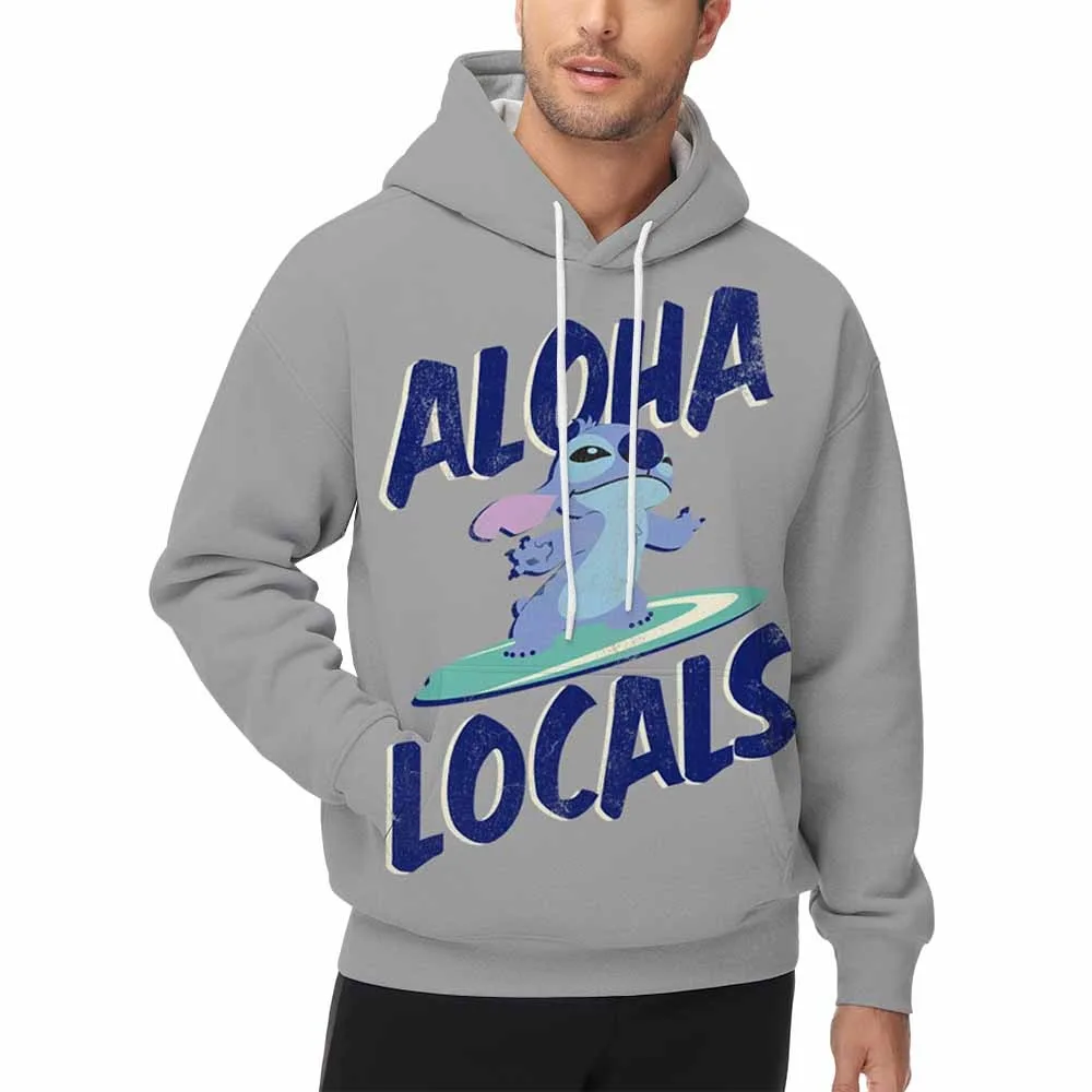 Felpe larghe autunnali e invernali con stampa Disney per coppie, felpe con cappuccio trendy, di nicchia e dolci, streetwear casual