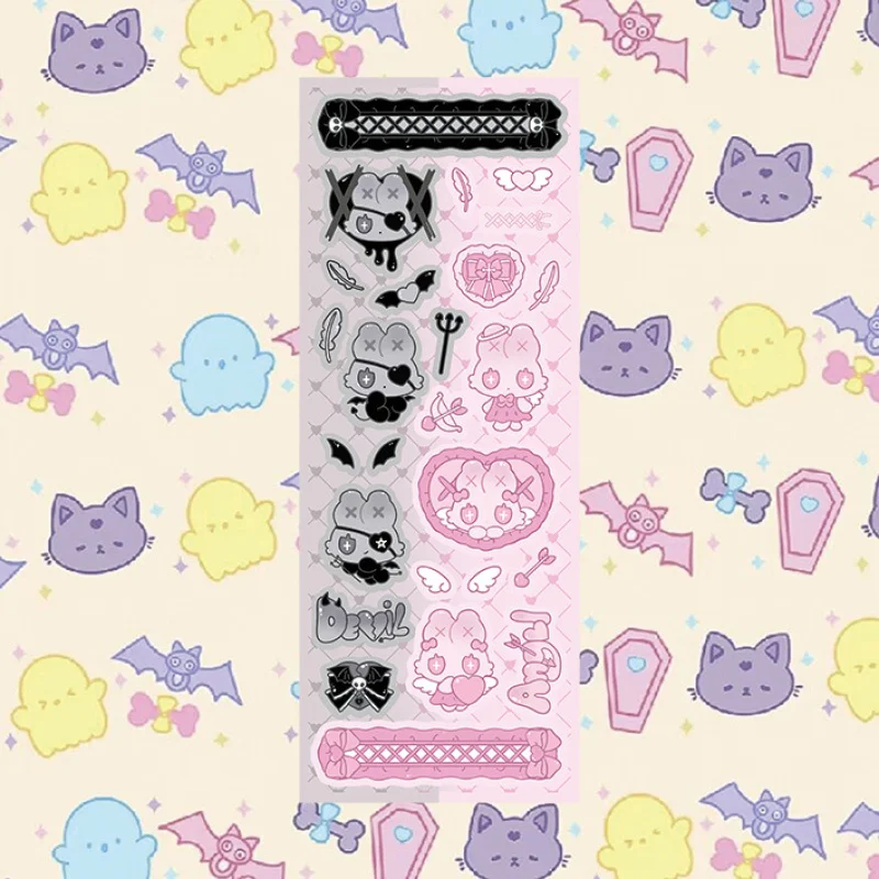 Korean Cartoon Laser Cute Sweet Cool Rabbit Stickers Hand Account Planner Diary Notebook Scrapbook DIY Decorative Stickers