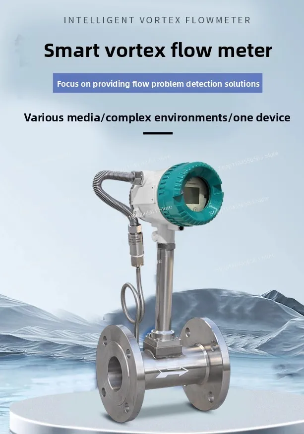 4~20mA Pulse Output Medidor de corriente Smart 3 inch Flowmeter DN80 Liquid Fuel Ga s Oil Water LWG Turbine Flow Meters
