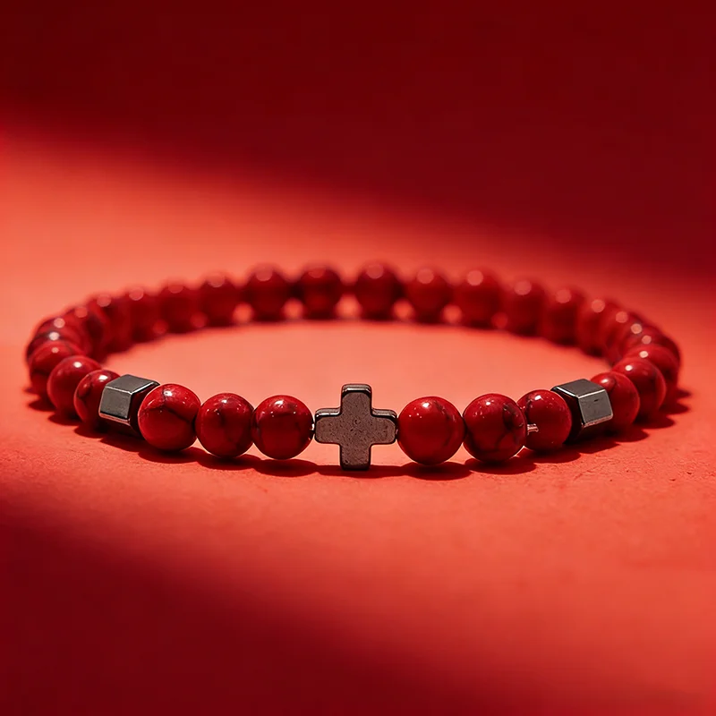 Stylish 11 Types Of Stones Men Bracelet 6mm Red Howlite Malachite Tiger Eyes Beads Strand Braslet Energy Healing Braclet Homme