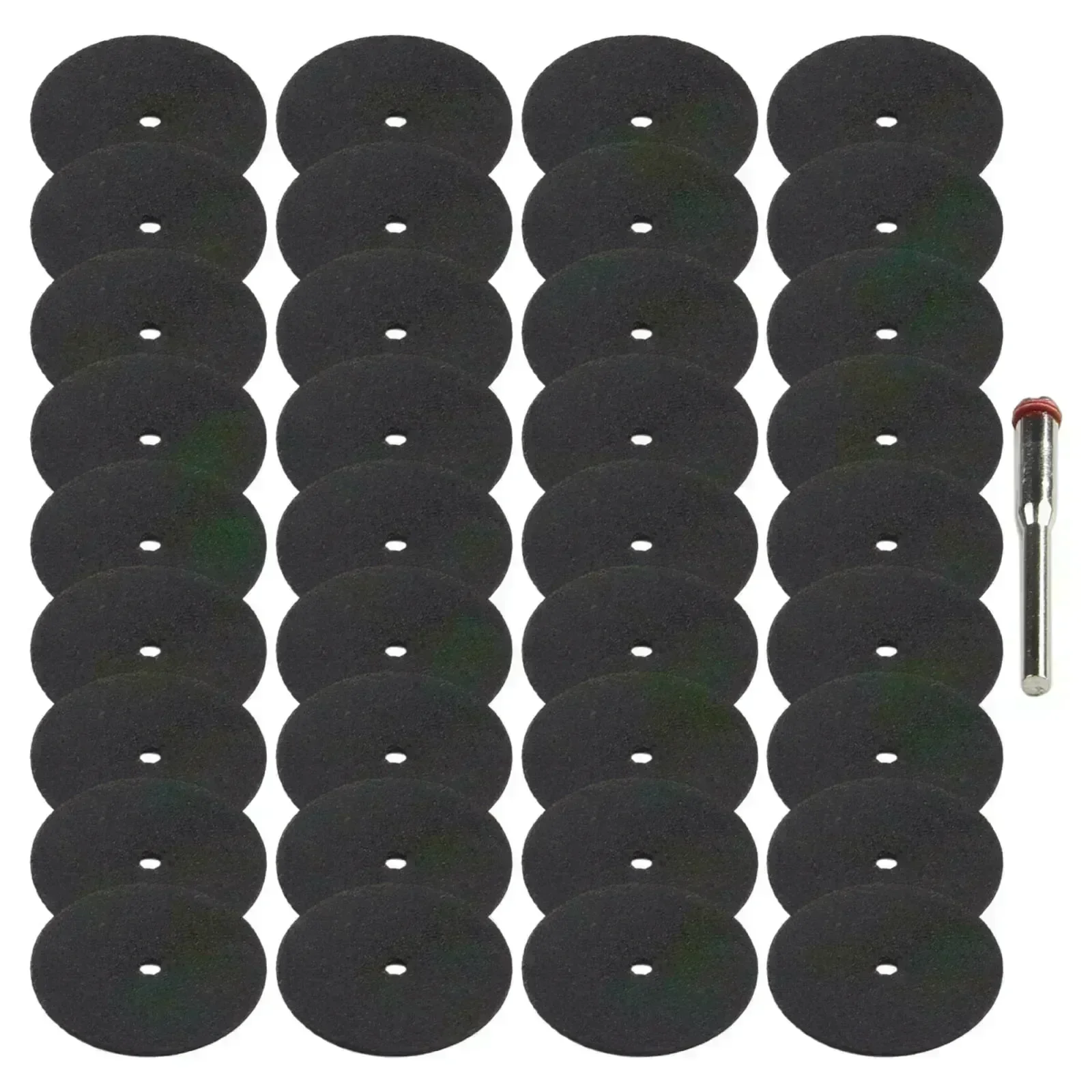 36 Pcs 24mm Resin Cutting Disc Wheel 2.35mm Connecting Rod Set For Plastic Wood Cutter Rotary Tools Grinder Accessories