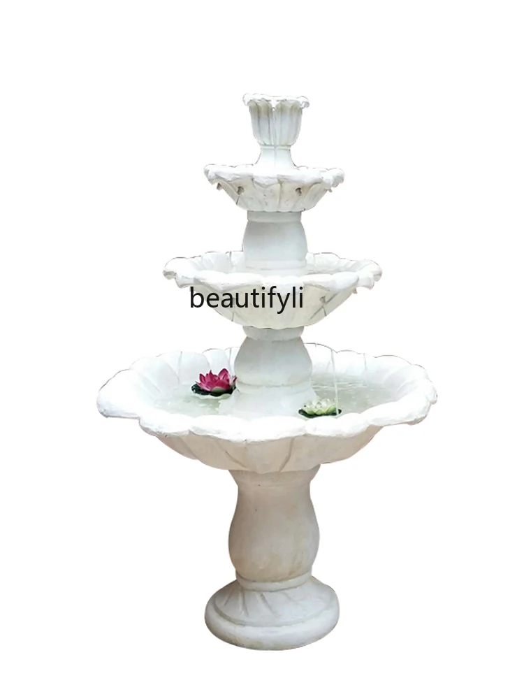 

European fountain wedding decoration courtyard balcony flowing water fish pond garden water feature ornaments wishing pool