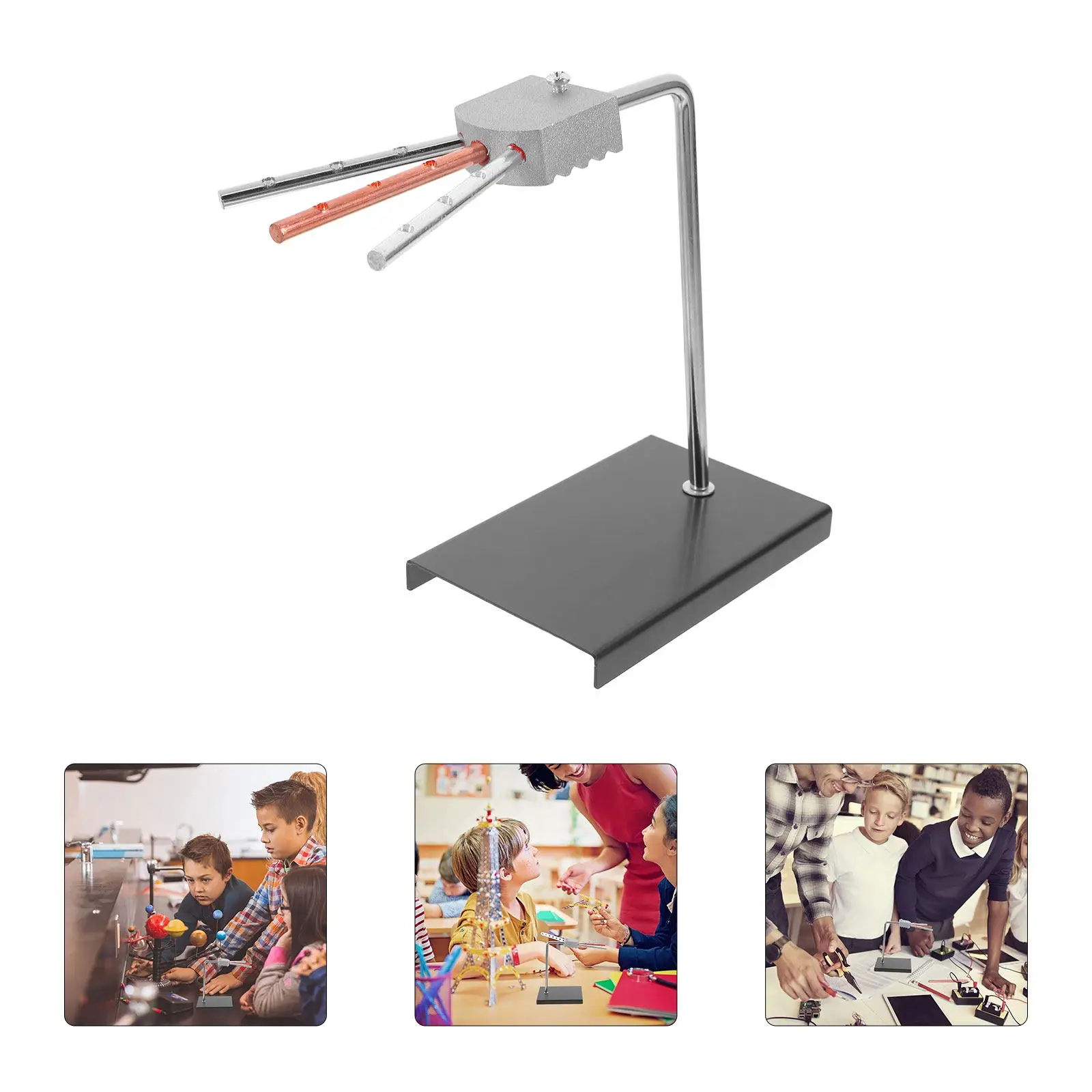 

Heat Conduction Demonstration Kit Thermal Conductivity Physics Experiment Equipment for Middle High School Science Education Lab