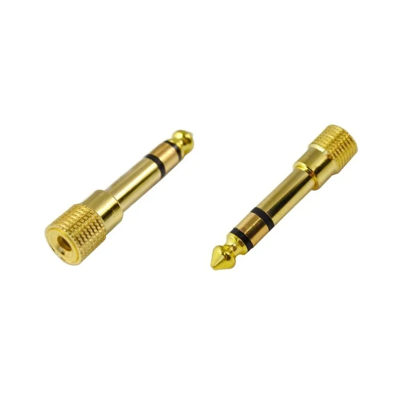 

4pcs Gold-plated Two-channel 6.5 To 3.5 Converter Head 6.5mm To 3.5mm Audio Adapter 6.35 To 3.5 Female