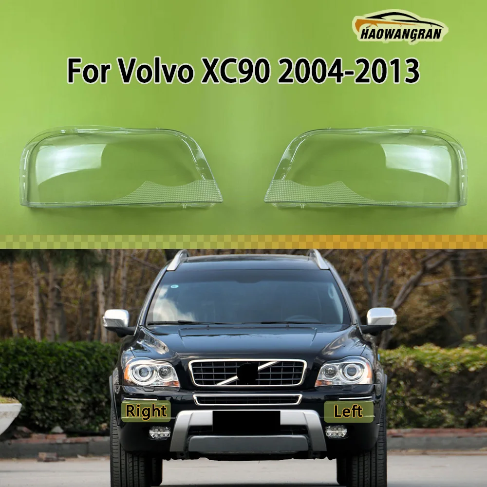 

For Volvo XC90 2004 2005 2006 2007 2008 2009 2010 2011 2012 2013 Headlight Shell Transparent Lampshade Cover Headlamp Plexiglass