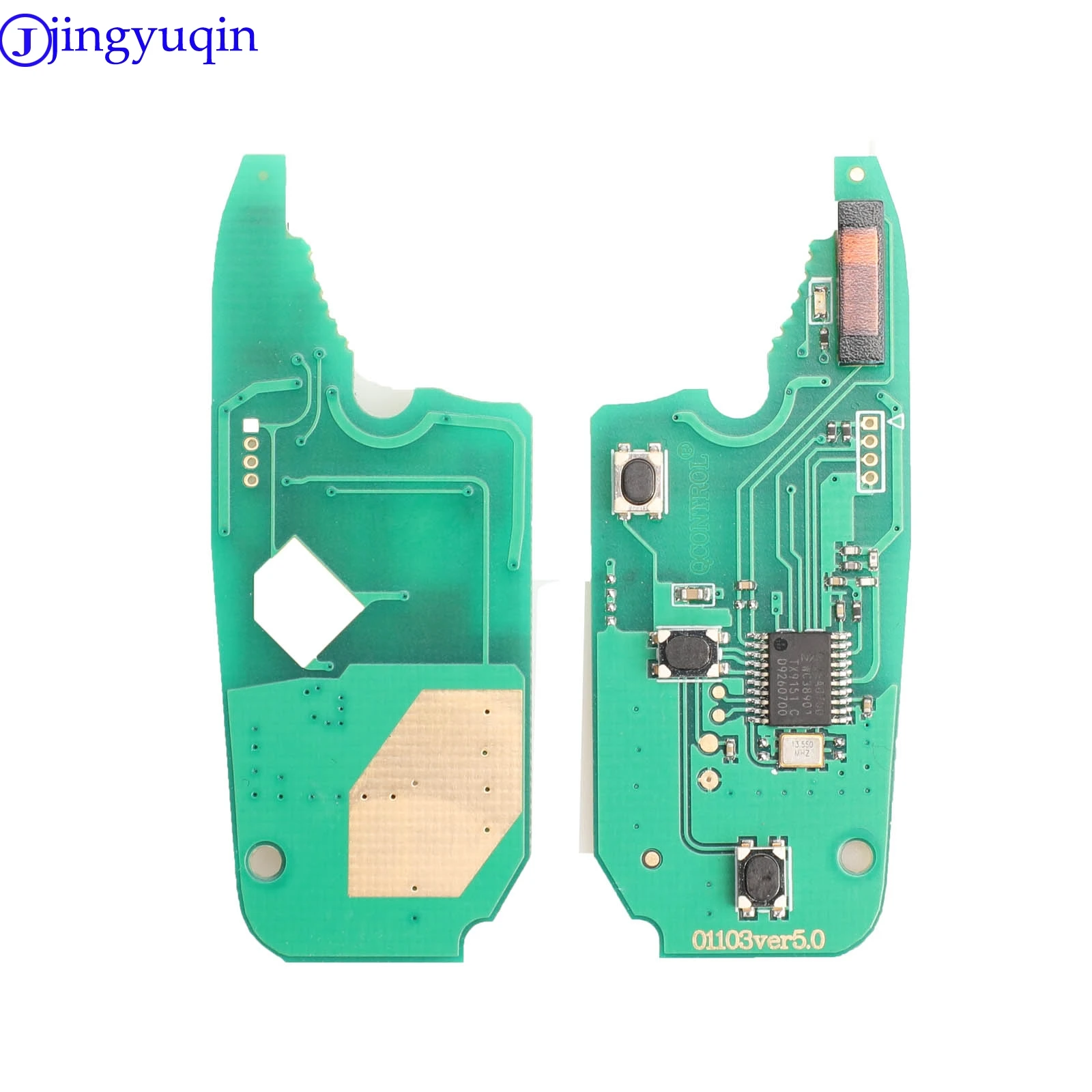 Jingyuqin 2/3 pulsanti flip Remote Key 433mhz per FIAt 500 Panda Punto Bravo key con chip PCF7946